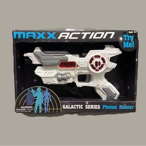 Maxx Action Electronic Gun Galactic Series Photon Blaster - White and Red